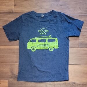 Doterra Kids Navy Tee with Lime Graphic